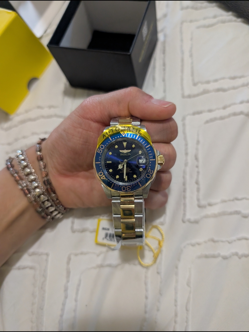 Invicta Two-Tone Automatic Dive Watch - Blue Dial - Picture 5 of 7